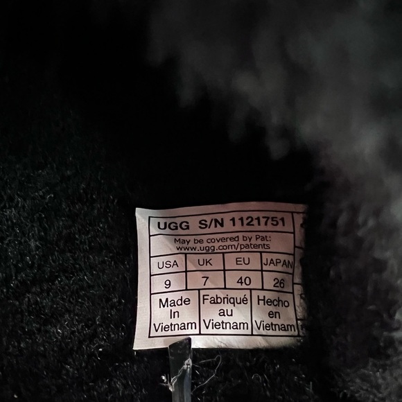 UGG  Plataform Sleepers / slides size 9 Wool Black Women’s‎ NWOB - Picture 9 of 11